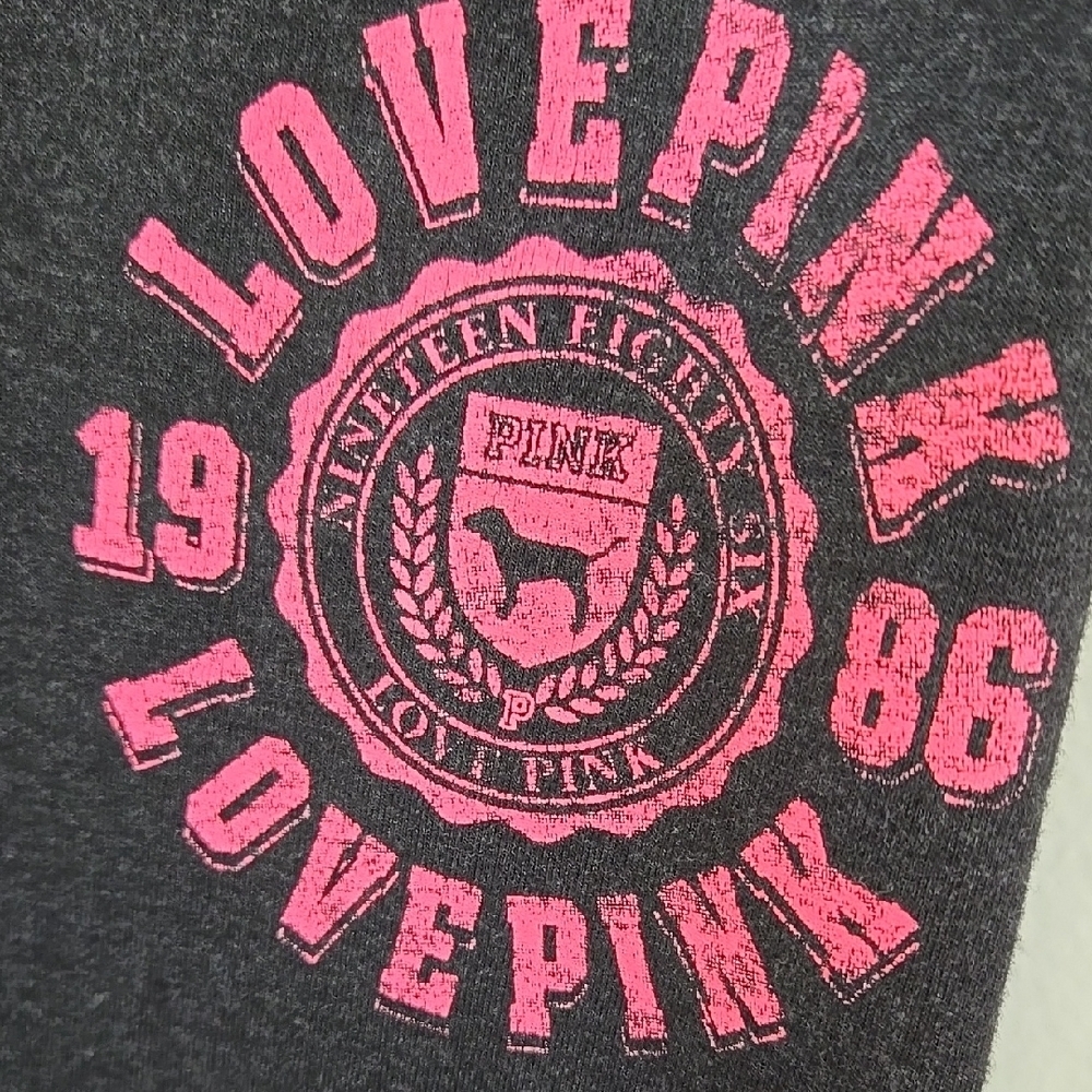 1986 Pink Victoria's Secret Cotton High Waist Full Length Leg Size L - Picture 11 of 11